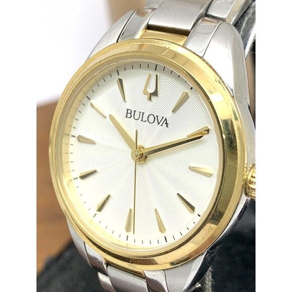 Bulova Women\'s Watch 98L277 Sutton White Dial Quartz 2-Tone Stainless St… main image 6
